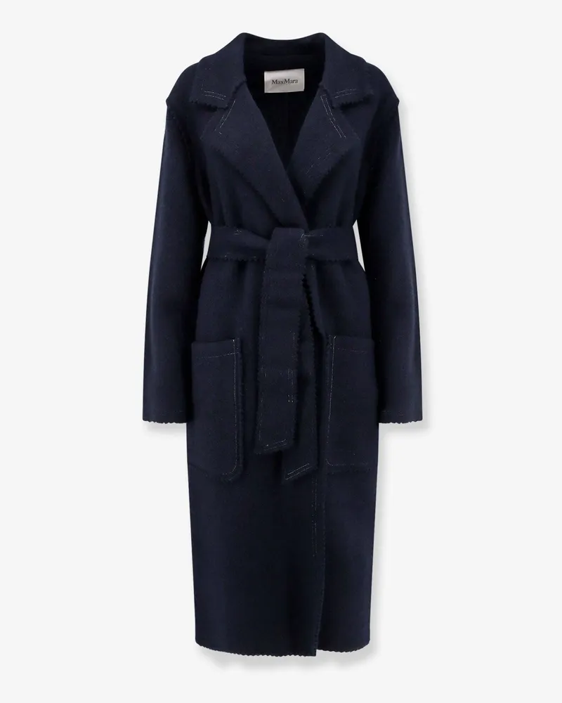 Max Mara Wool and cashmere coat -  - gender_Woman Blue