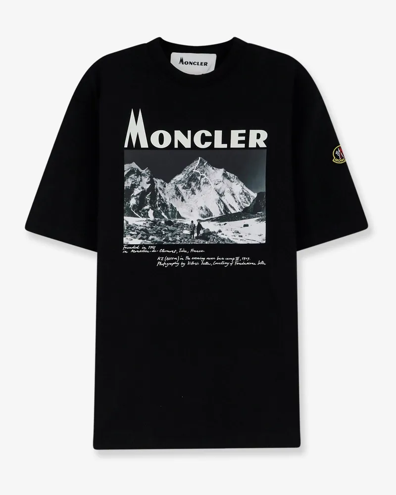 Moncler Cotton jersey T-Shirt with print -  - gender_Man Black