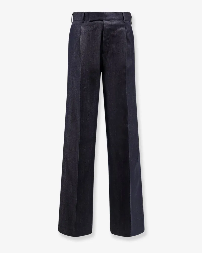 PT TORINO Quindici Edge wool and cotton trousers -  - gender_Man Blue