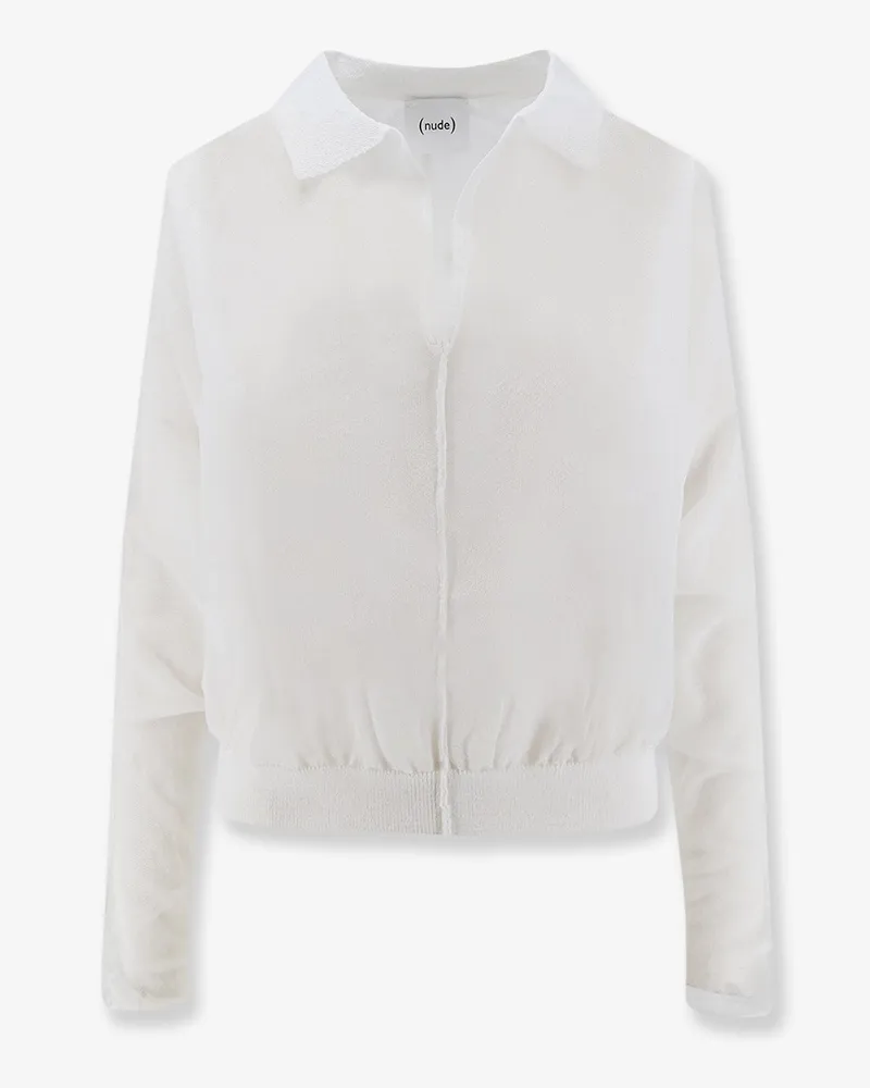 NUDE Cotton blend polo shirt -  - gender_Woman White