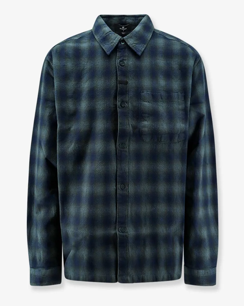 REPRESENT Rasent Plaid cotton shirt with Check Pattern -  - gender_Man Green
