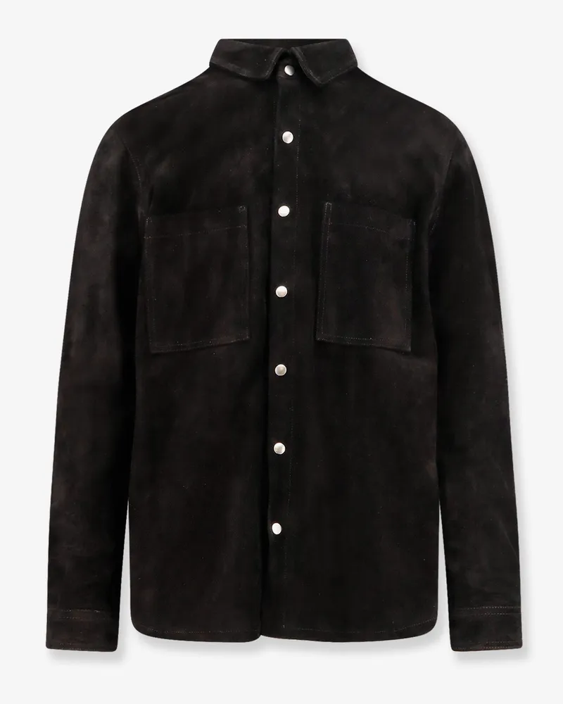 Rick Owens Suede jacket -  - gender_Man Black