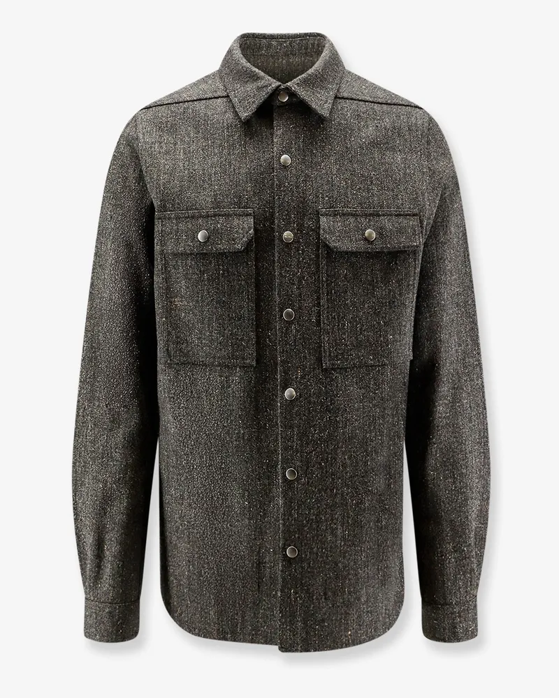 Rick Owens Wool shirt -  - gender_Man Grey