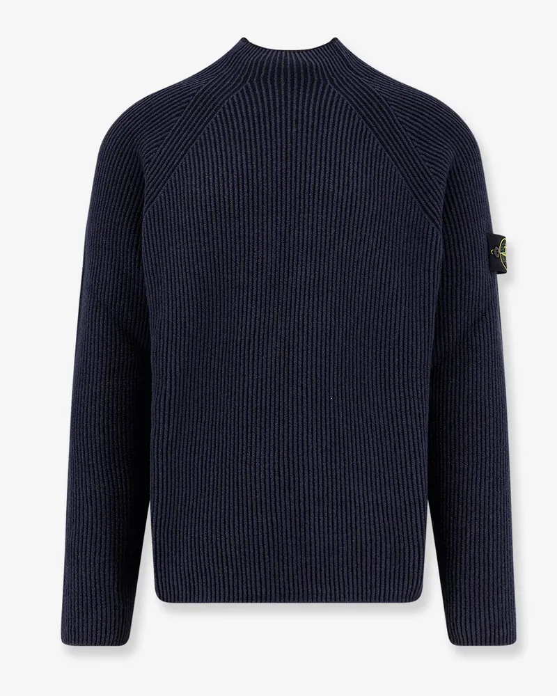 Stone Island Cotton and virgin wool sweater -  - gender_Man Blue