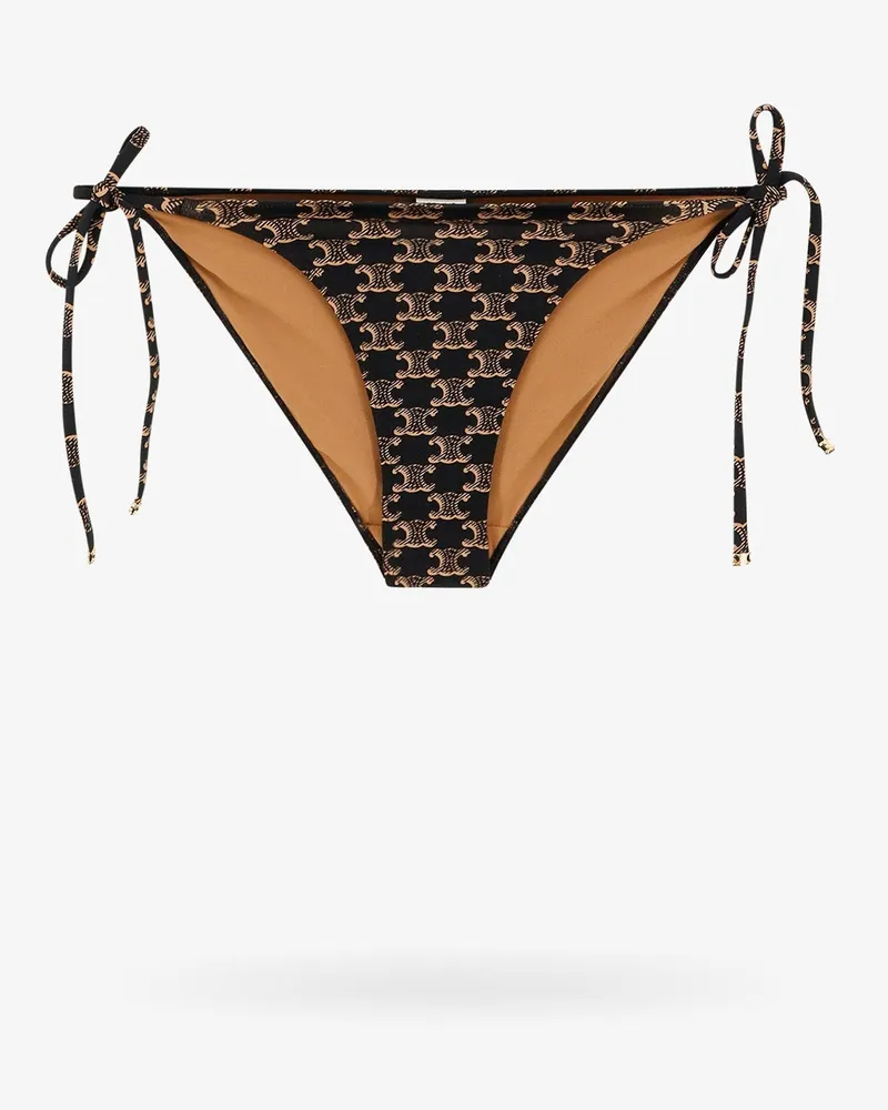 Celine Bikini slip with triomphe print -  - gender_Woman Brown