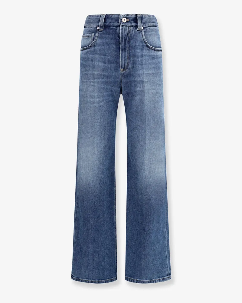Brunello Cucinelli The Contemporary Loose Jean-Full Length -  - gender_Woman Blue