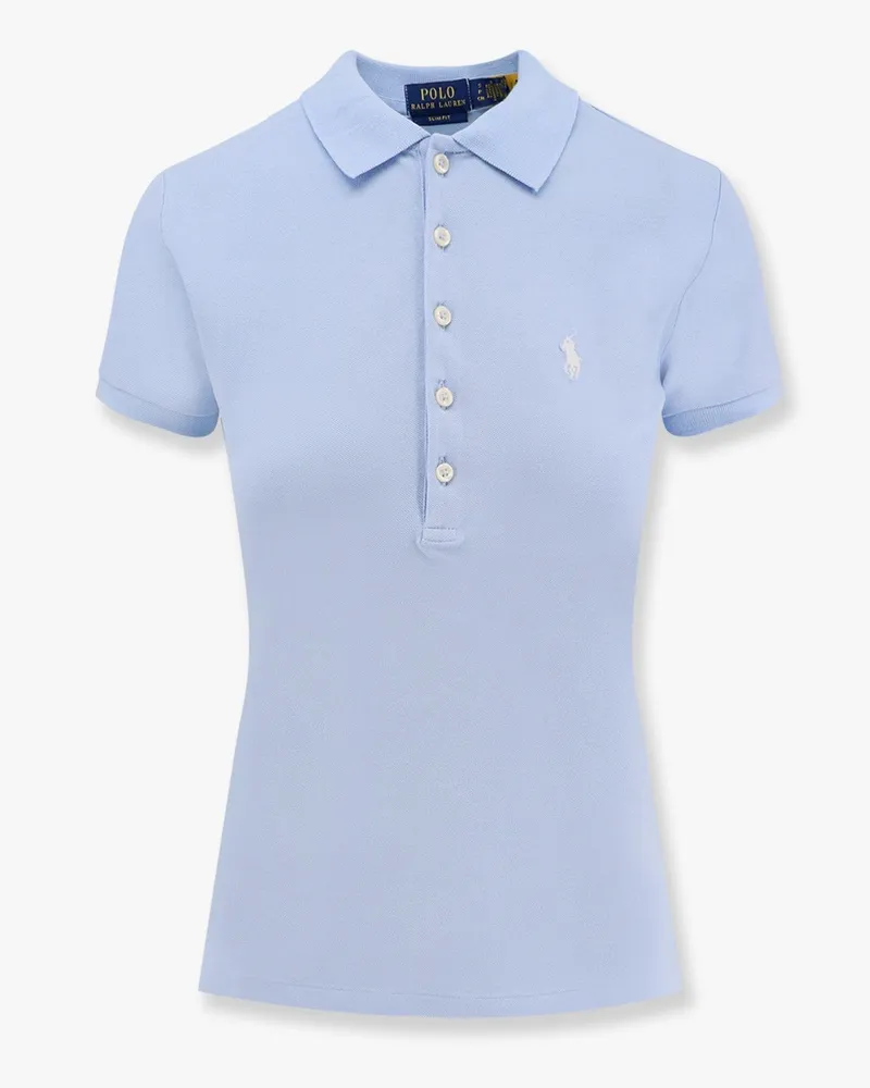 Ralph Lauren Cotton blend polo with embroidered logo -  - gender_Woman Blue
