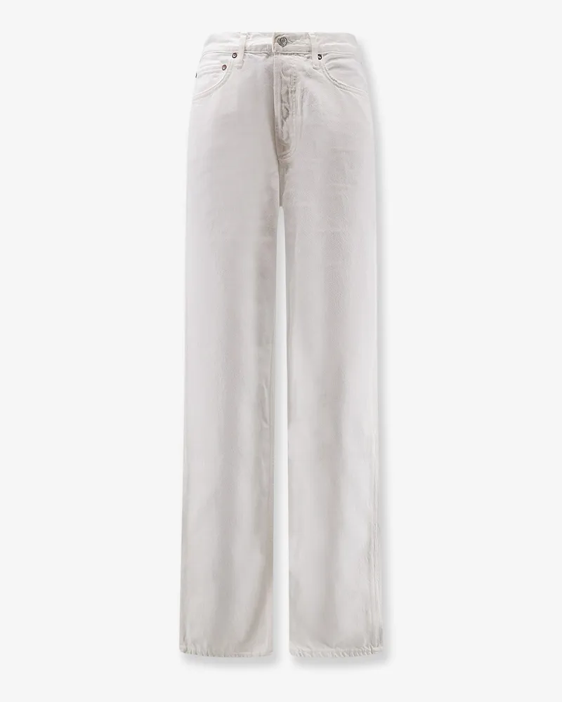 AGOLDE Straight fit regenerative cotton trouser -  - gender_Woman White