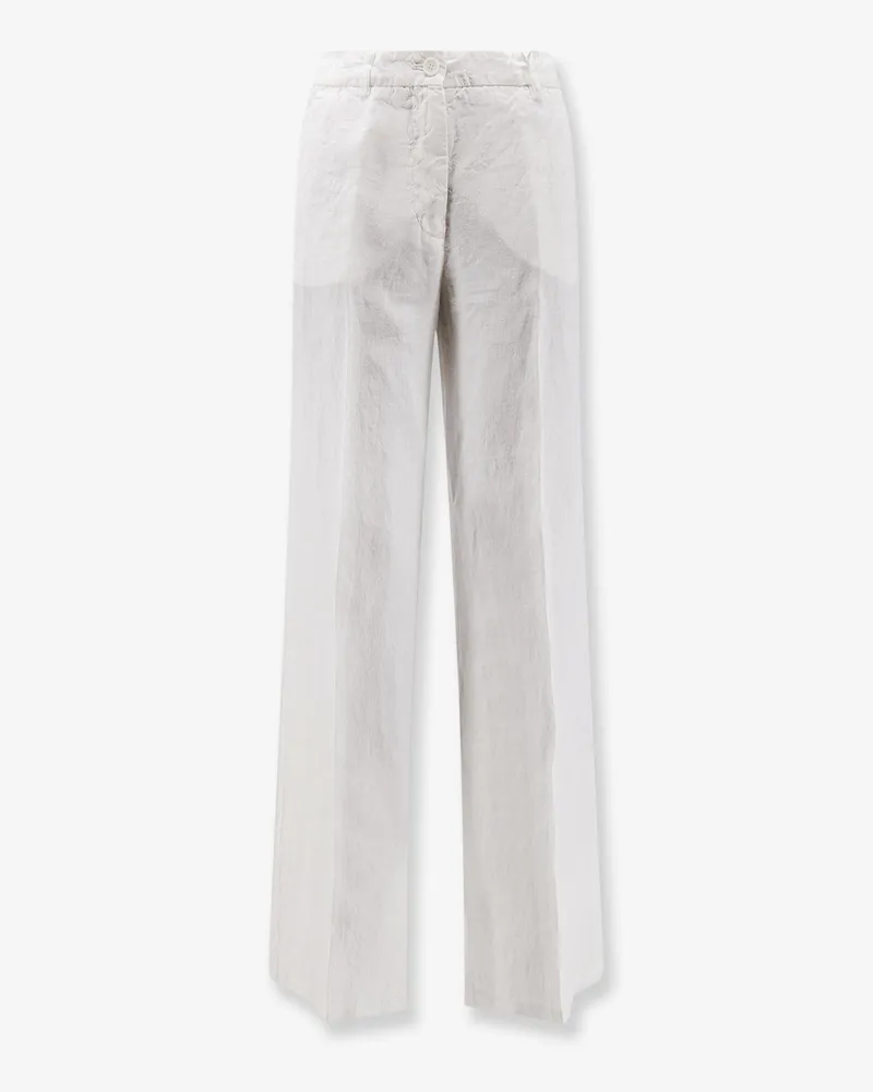 ASPESI Vissuto" linen trousers -  - gender_Woman White