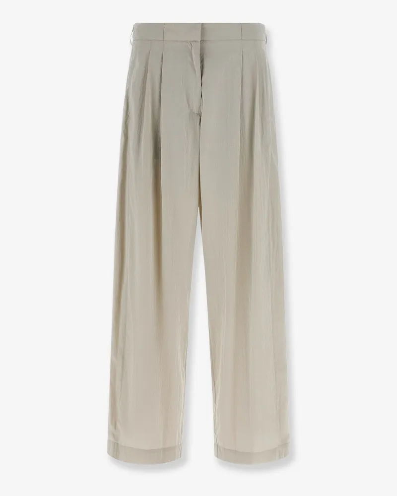 The Row Iven silk and nylon trousers -  - gender_Woman Grey