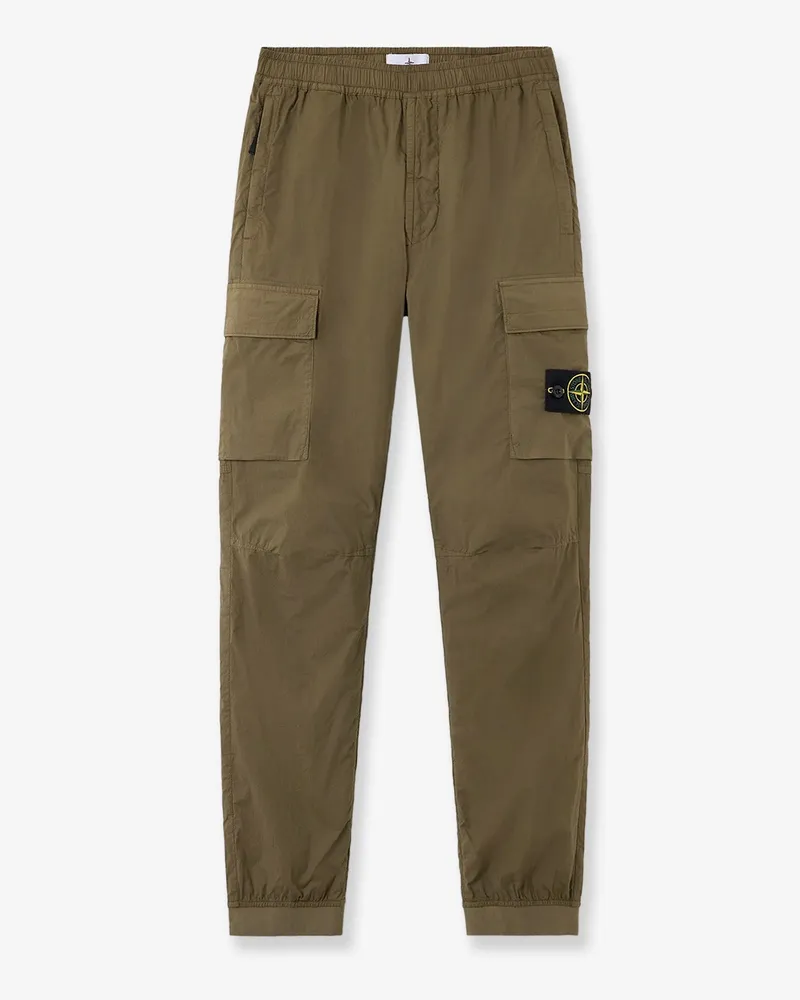 Stone Island Stretch cotton trousers -  - gender_Man Green