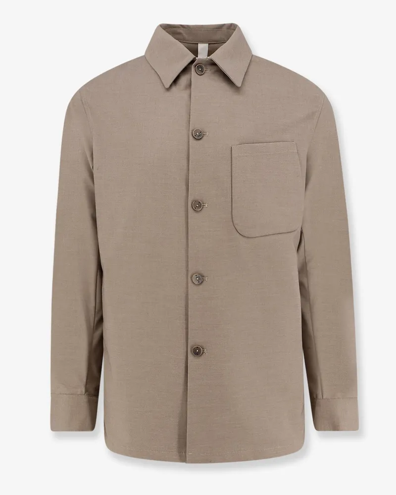 Hevò Bari viscose blend shirt -  - gender_Man Beige