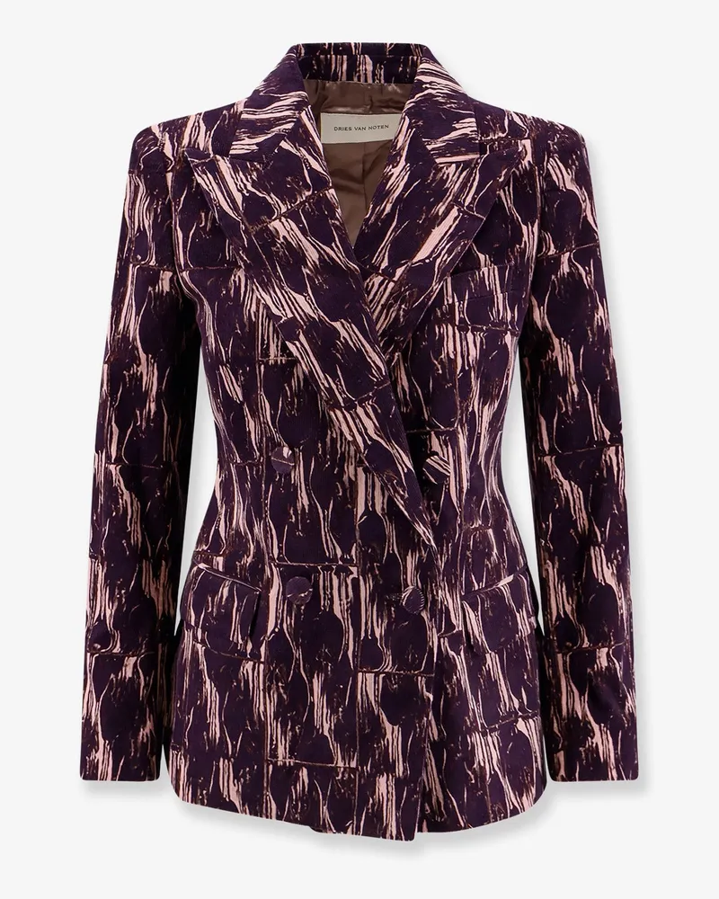 Dries van Noten Beaura corduroy blazer -  - gender_Woman Purple