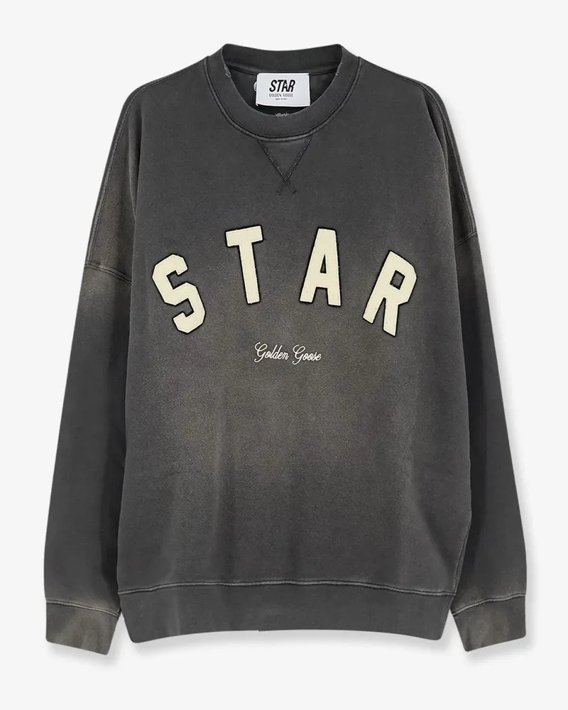 Golden Goose Cotton sweatshirt with front logo -  - gender_Man Grey