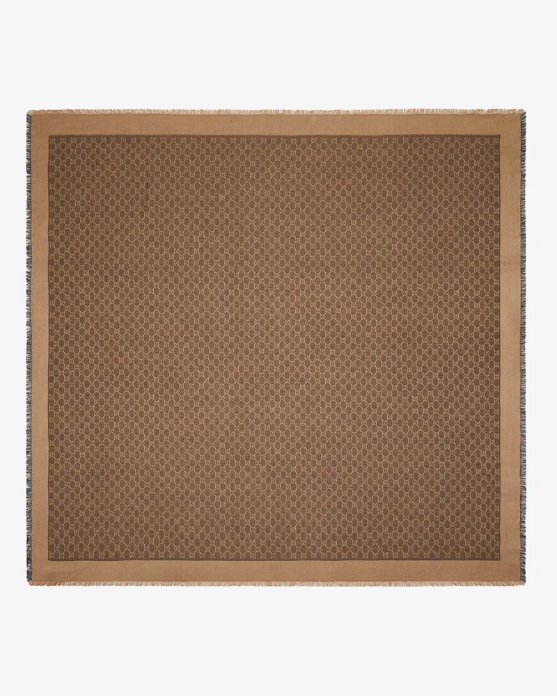Gucci GG silk and wool shawl -  - gender_Woman Beige