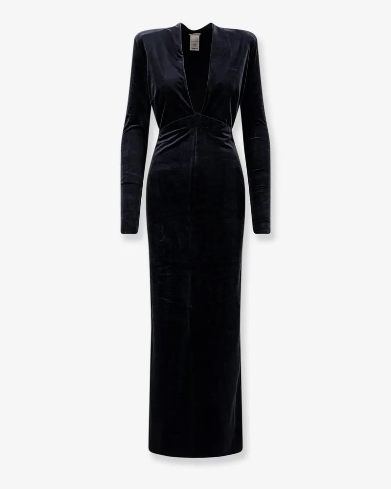 Amazuìn Lara velvet lonog dress -  - gender_Woman Black