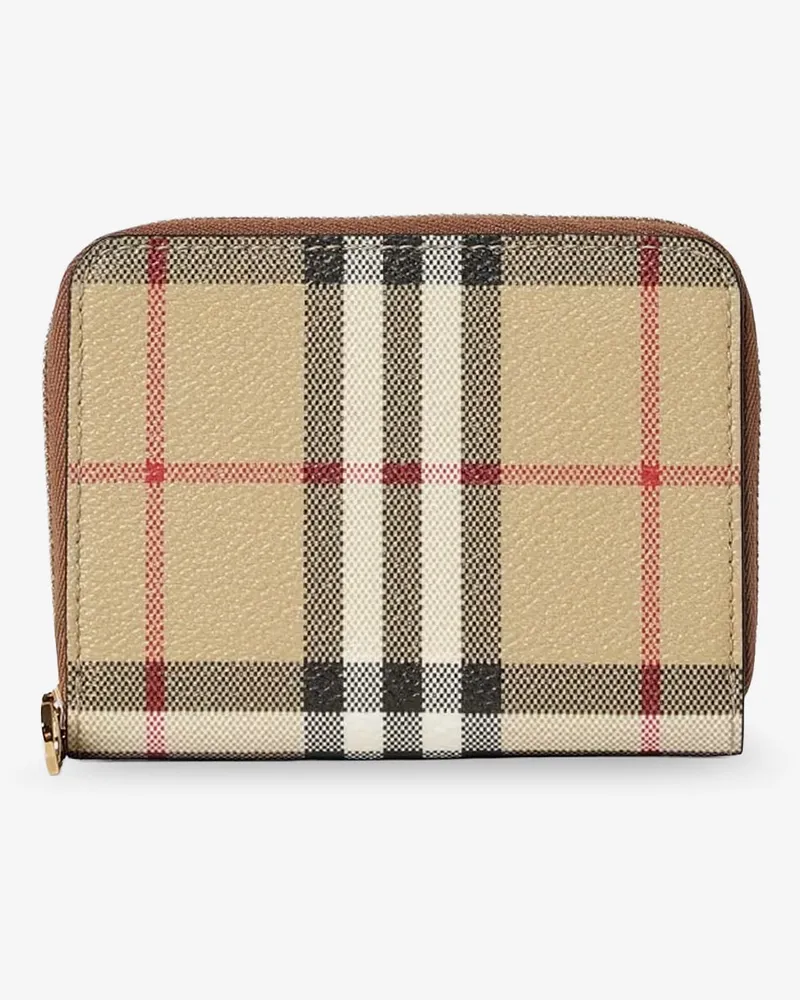 Burberry Coated canvas with Check pattern -  - gender_Woman Beige