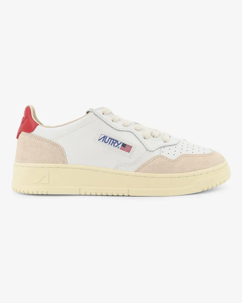 AUTRY Medalist Low leather sneakers with side logo -  - gender_Man White