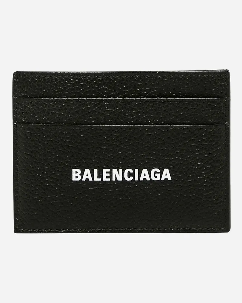 Balenciaga Leather card holder -  - gender_Man Black