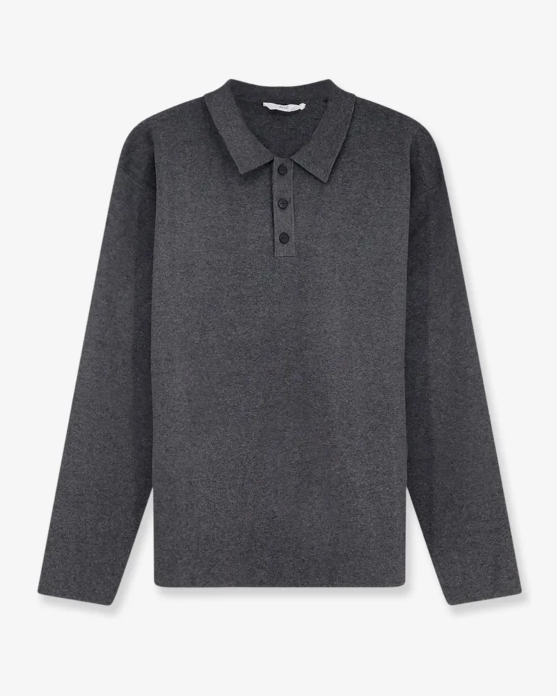 Hevò Viscose blend polo shirt -  - gender_Man Grey