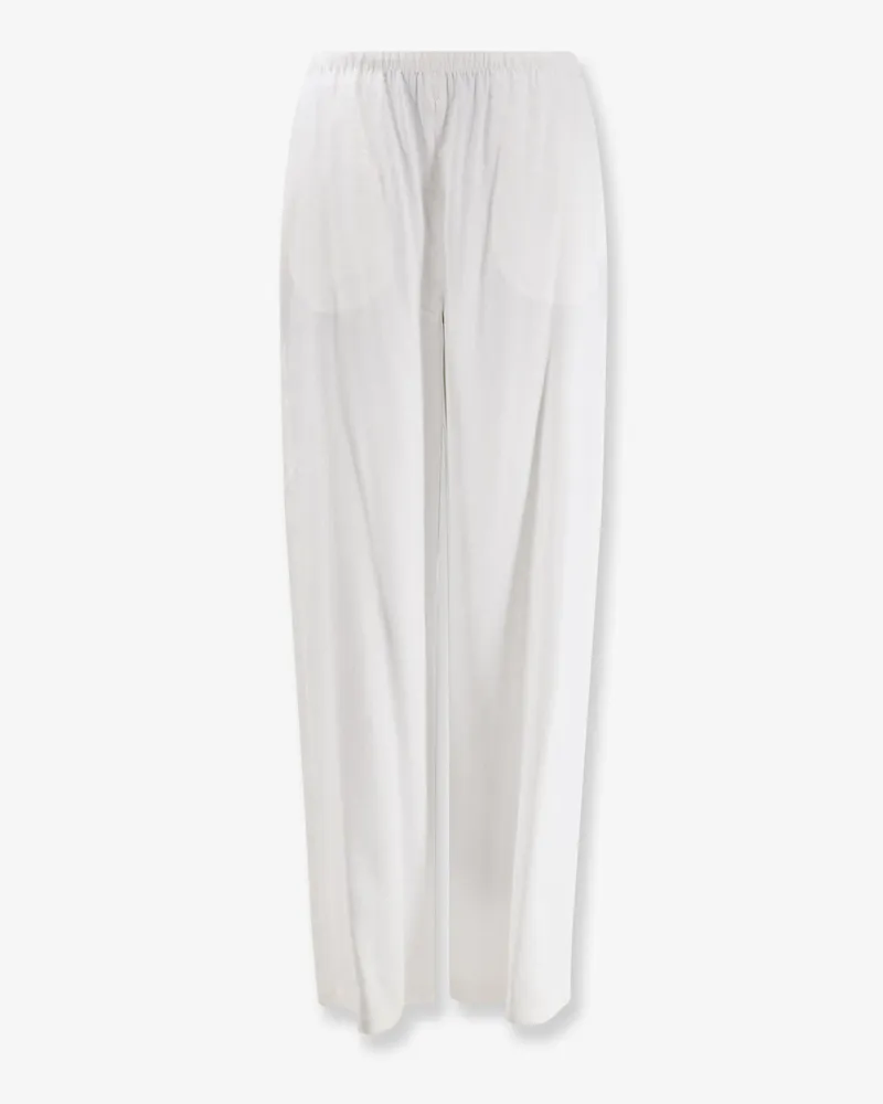 Max Mara Mxpdestino linen and viscose trousers -  - gender_Woman White