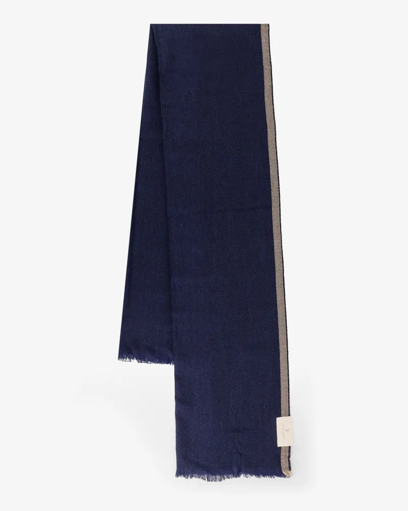 Brunello Cucinelli Wool and cashmere scarf -  - gender_Man Blue