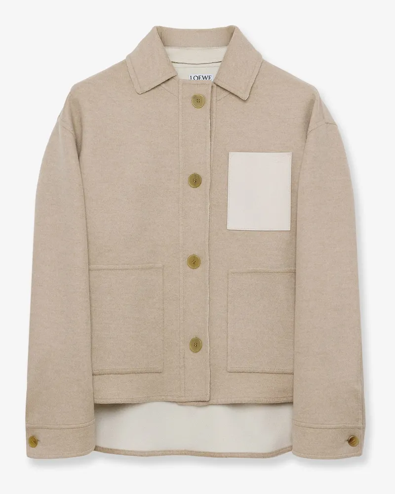 Loewe Workwear wool and cashmere jacket -  - gender_Woman Beige