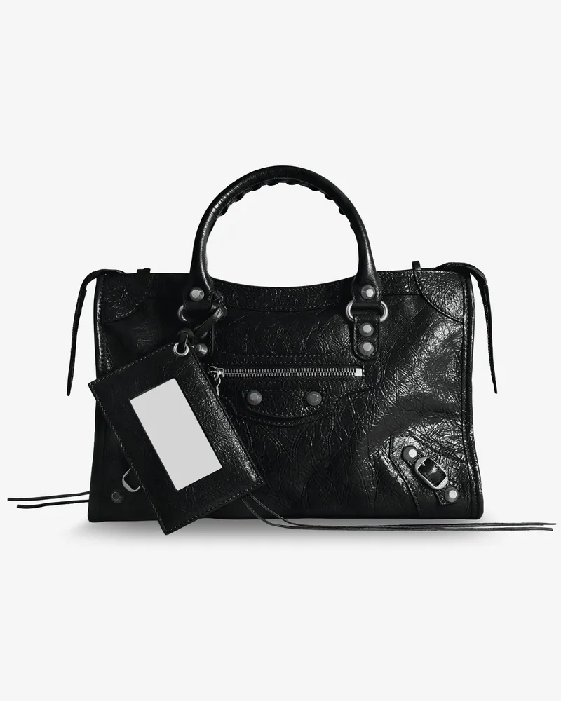 Balenciaga Le City Bag S leather shoulder bag -  - gender_Woman Black
