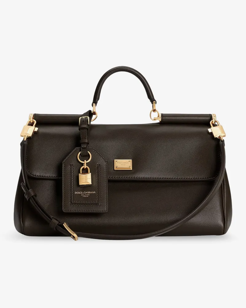 Dolce & Gabbana My Sicily leather shoulder bag -  - gender_Woman Brown