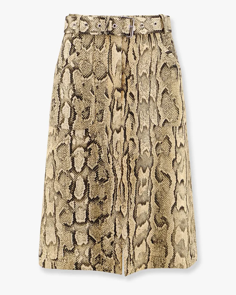 Dries van Noten Sheraz viscose and cotton skirt with reptile print -  - gender_Woman Animal