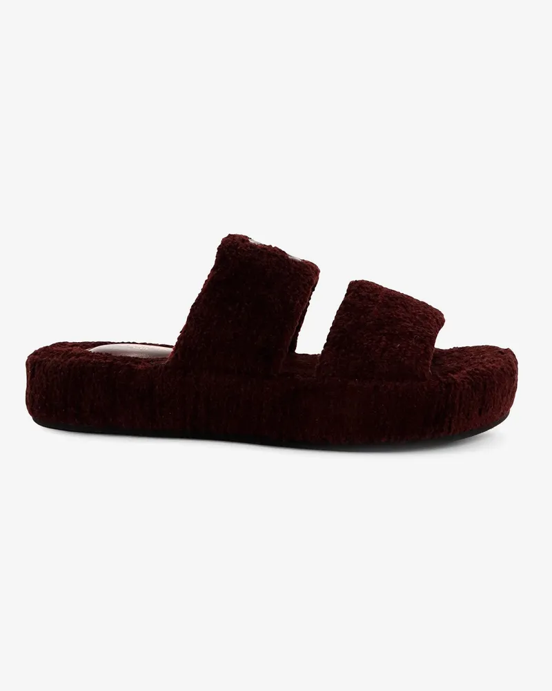 Celine Triomphe Fur shearling Slides -  - gender_Woman Purple