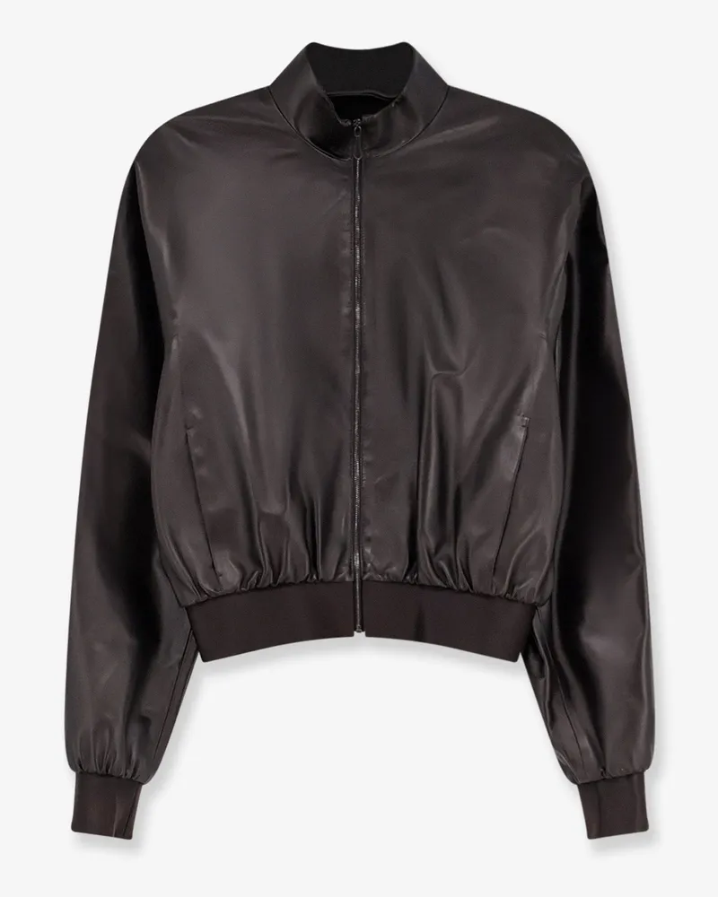 Gucci Soft nappa leather bomber jacket -  - gender_Woman Brown