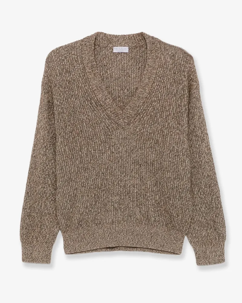 Brunello Cucinelli Cashmere blend sweater -  - gender_Woman Brown