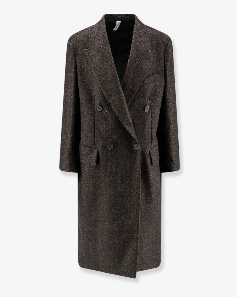 Hevò Martina Franca wool blend coat -  - gender_Man Black