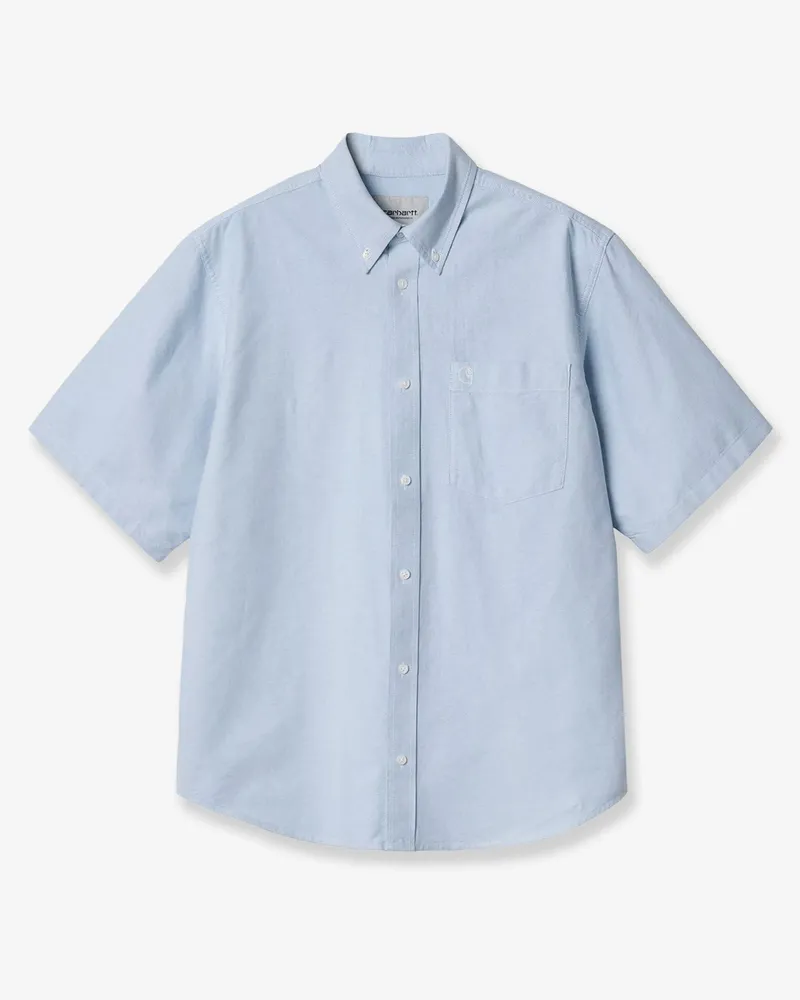 Carhartt WIP Braxton cotton shirt -  - gender_Man Blue