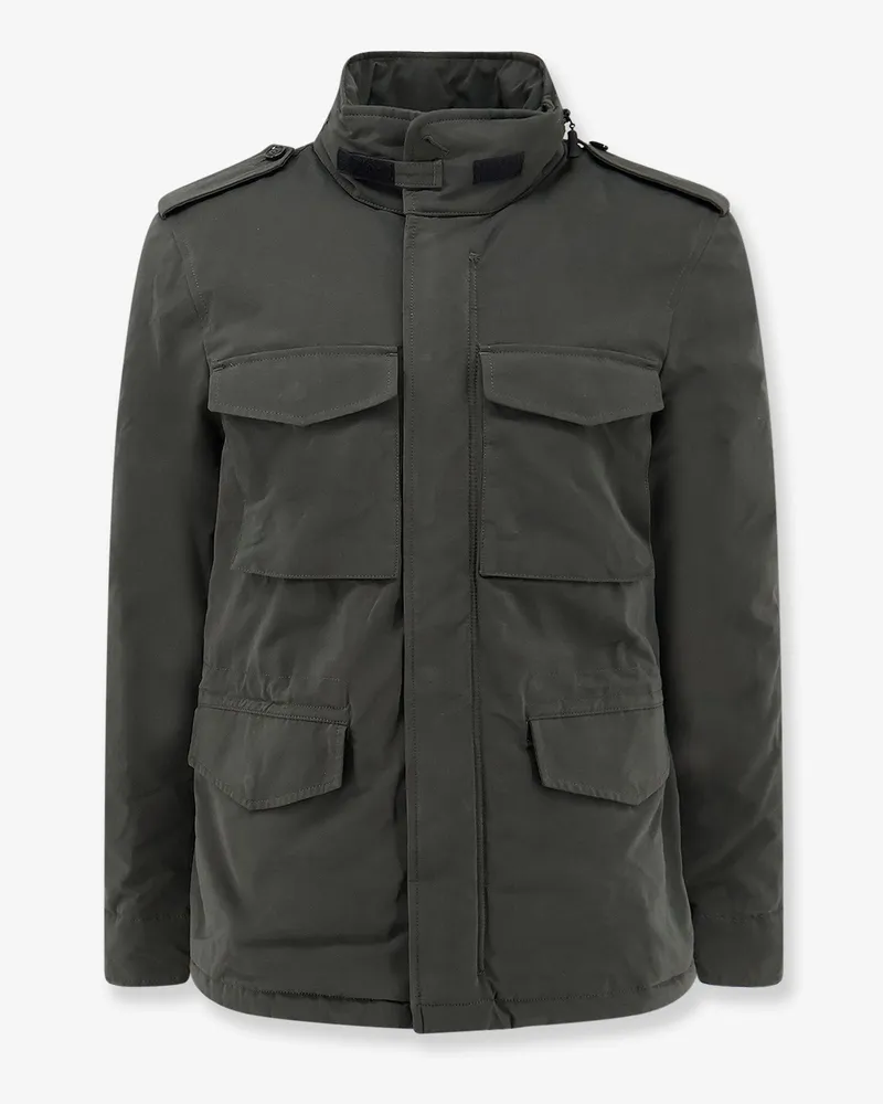 ASPESI Minifield cotton blend sahariana -  - gender_Man Green