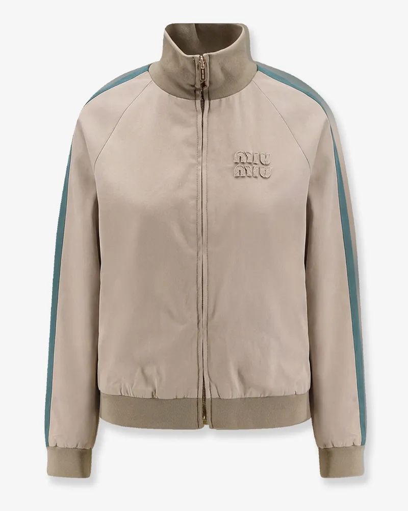 Miu Miu Old Twill Jacket -  - gender_Woman Beige
