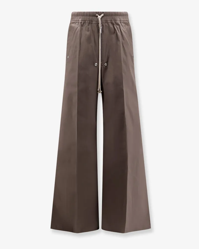 Rick Owens Wide Bela certified cotton trousers -  - gender_Man Brown