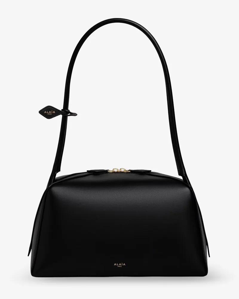 Alaïa Bouledogue leather shoulder bag -  - gender_Woman Black