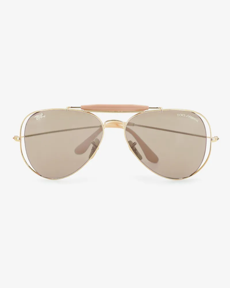Dolce & Gabbana Ray-Ban X  Acetate Sunglasses - DOLCE & GABBANA - gender_Unisex Gold