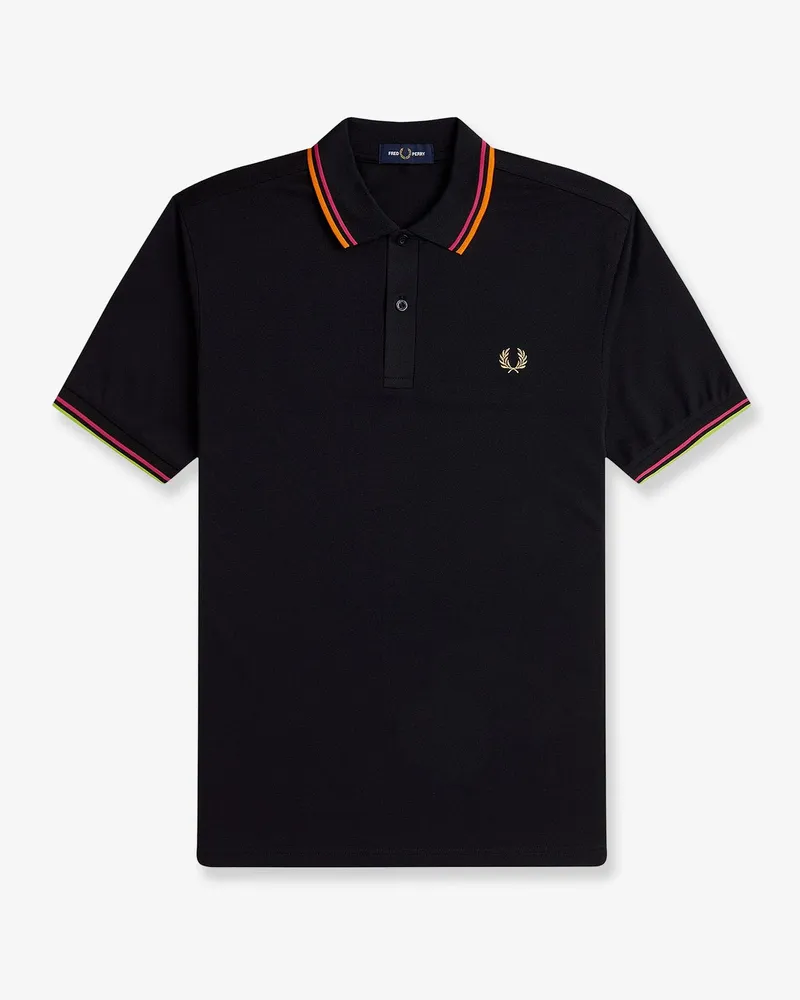 Fred Perry On Court Twin Tipped recycled polyester Polo -  - gender_Man Black