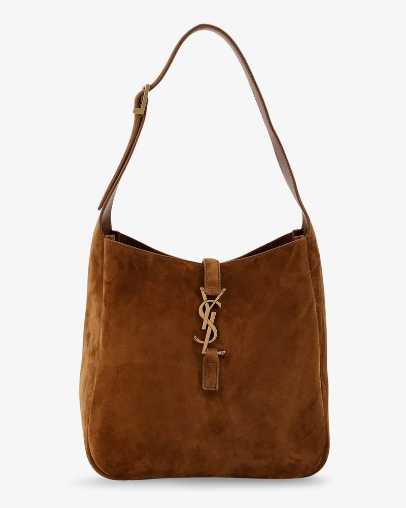 Saint Laurent Le 5 à 7 suede shoulder bag -  - gender_Woman Brown