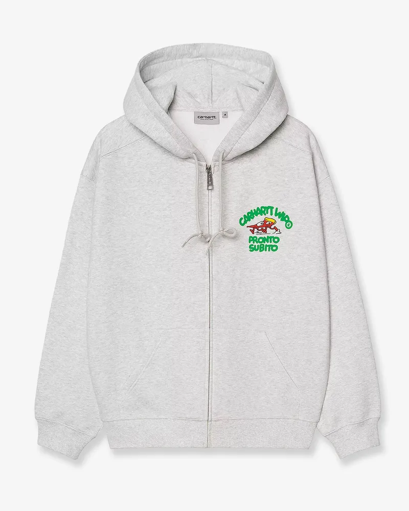 Carhartt WIP Hooded Pronto Sweat Jacket cotton blend sweatshirt -  - gender_Man Grey