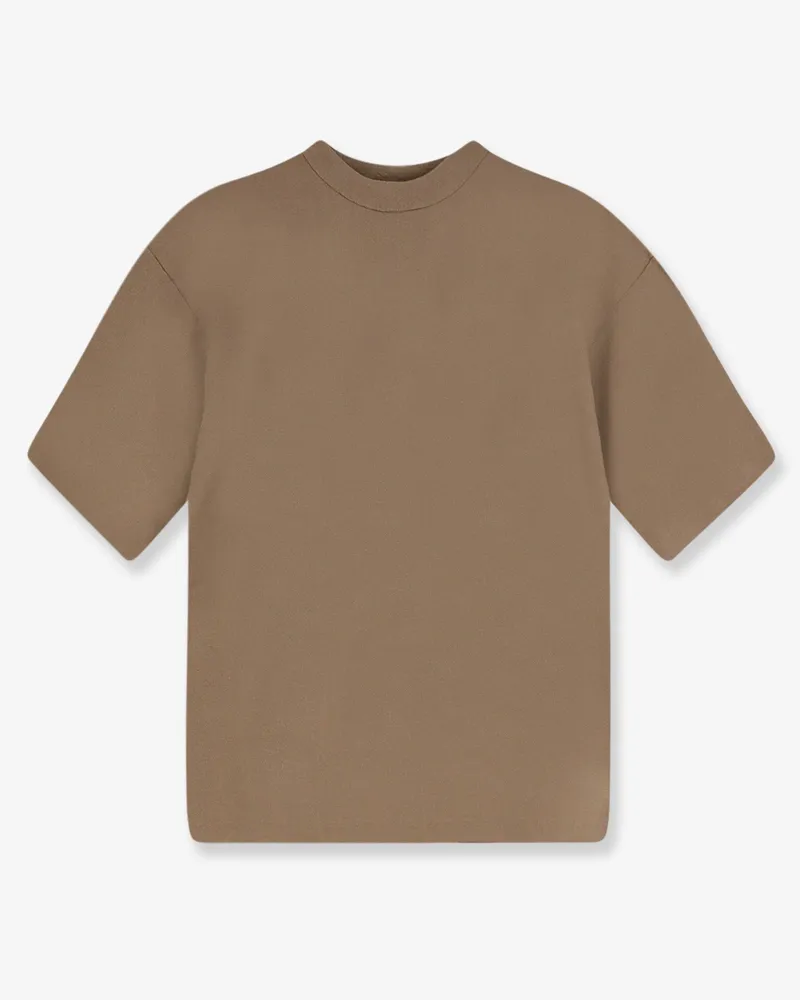 Hevò Ripalta linen and viscose blend T-shirt -  - gender_Man Brown