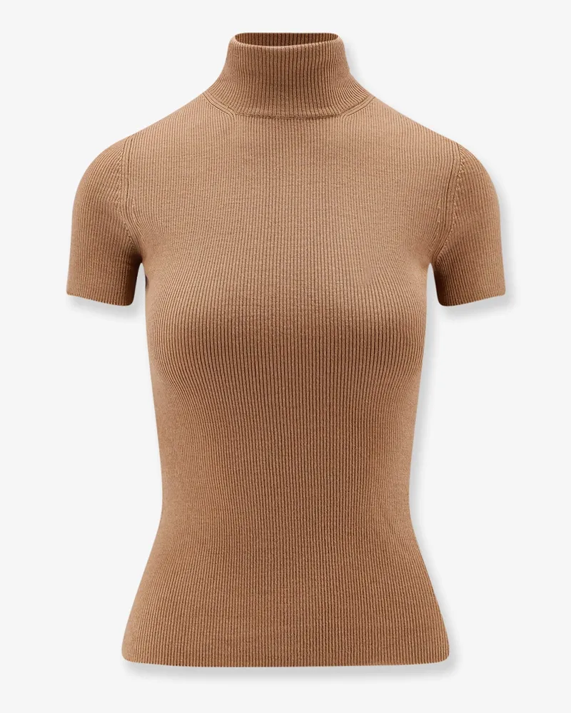 Max Mara Afa virgin wool turtleneck sweater -  - gender_Woman Brown