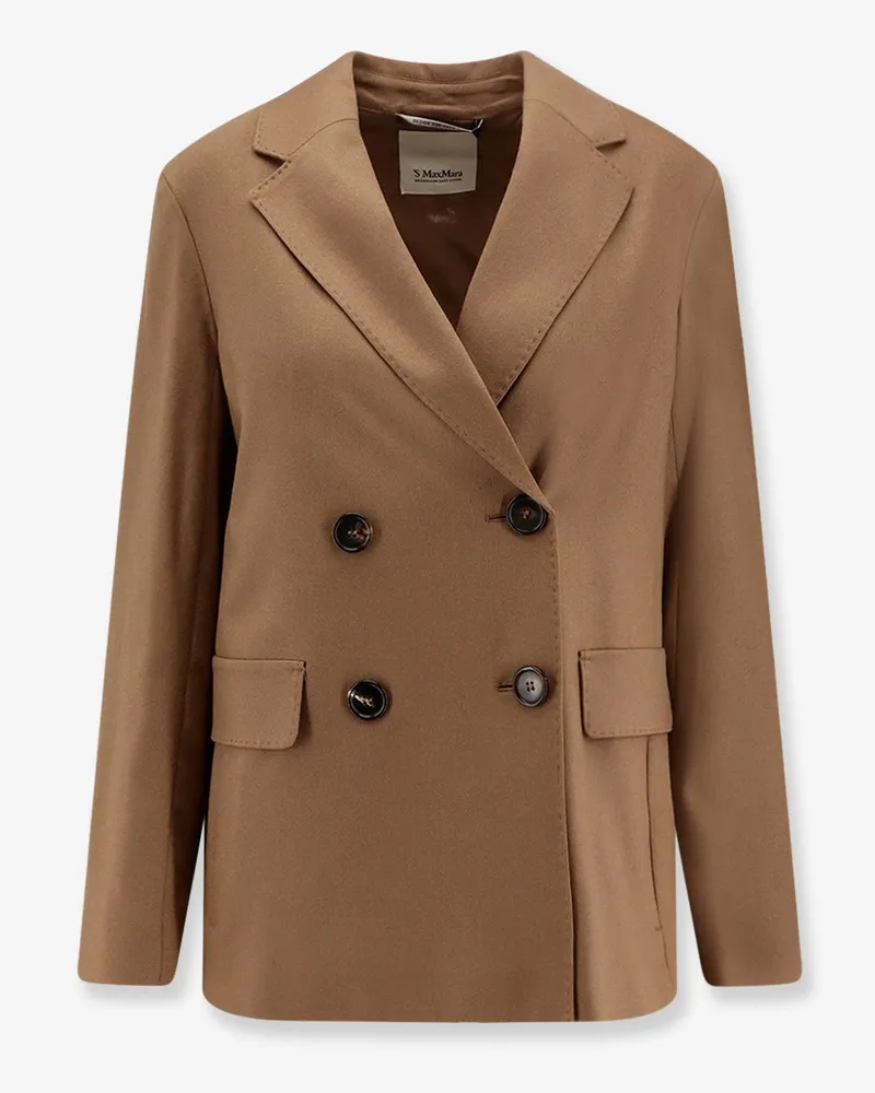 Max Mara Lena double-breasted virgin wool blazer -  - gender_Woman Brown