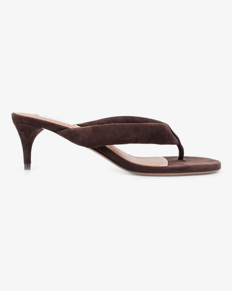Alaïa Suede heeled sandals -  - gender_Woman Brown
