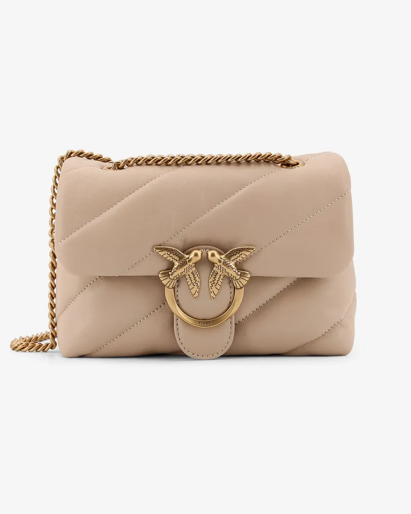 Pinko Love Puff Mini matelassé leather shoulder bag -  - gender_Woman Beige
