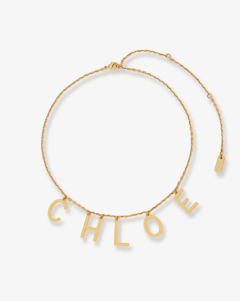 Chloé Chloé Letters brass necklace -  - gender_Woman Gold