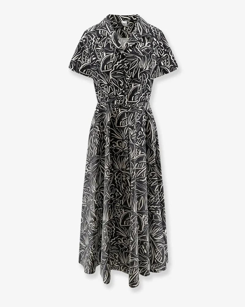 ASPESI Printed cotton chemisier dress -  - gender_Woman Black